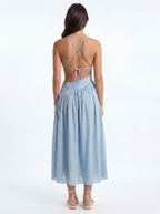 ROÏA DRESS - SKYE BLUE