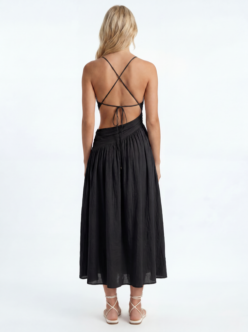 ROÏA DRESS - MIDNIGHT BLACK